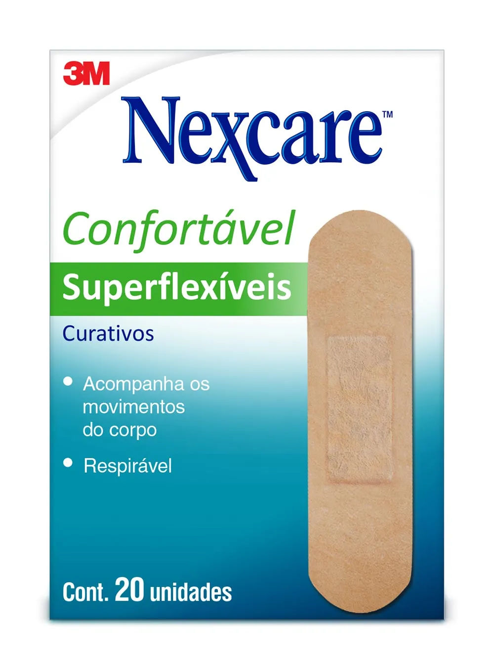 Curativos 3m Nexcare Superflexiveis Com 20 Unidades