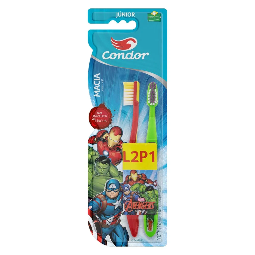 Escova Dental Condor Avengers Junior