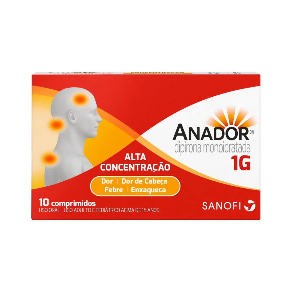Anador 1g 10 Comprimidos Sanofi