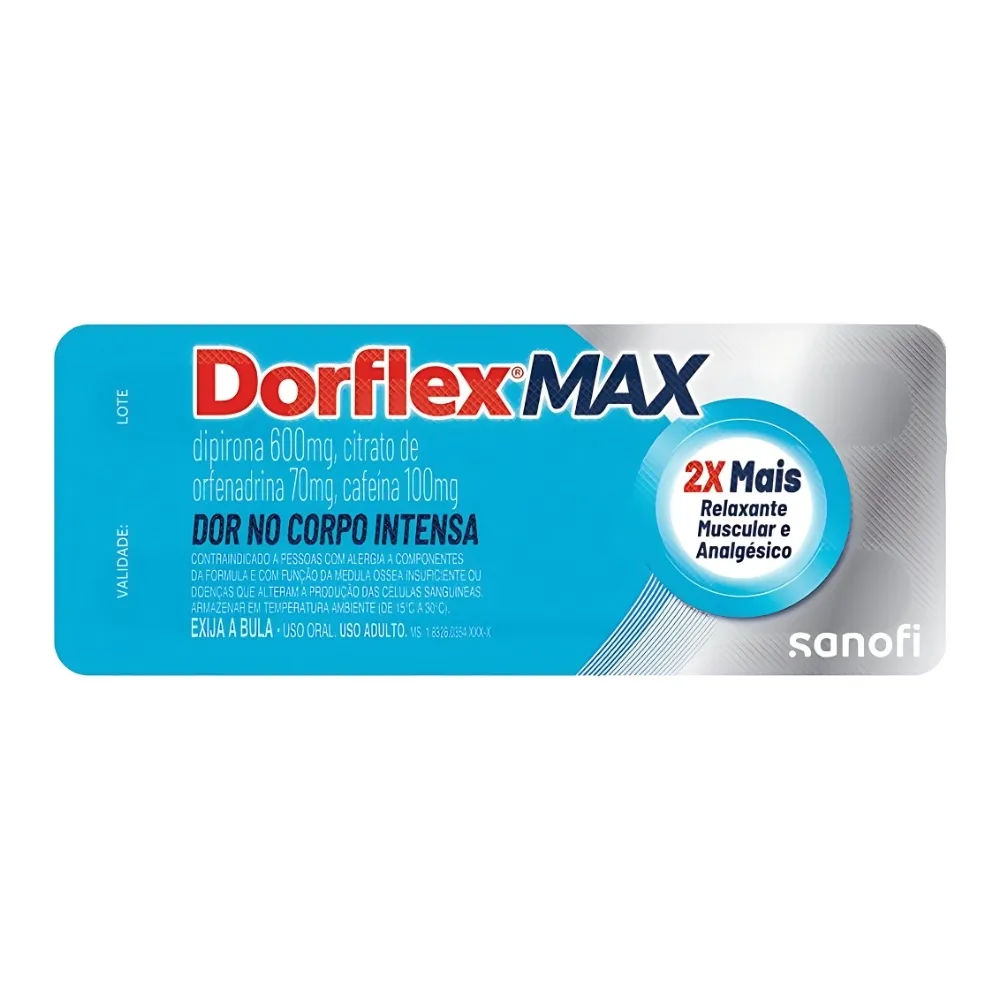 Dorflex Max Analgésico E Relaxante Muscular 4 comprimidos
