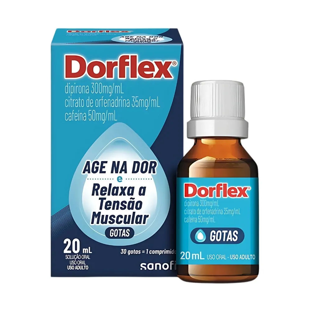 Analgésico e Relaxante Muscular Dorflex Gotas 20ml