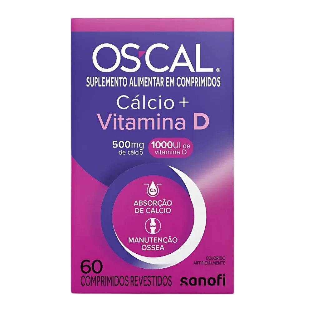 Oscal D 500mg + 1000UI 60 Comprimidos Revestidos Sanofi