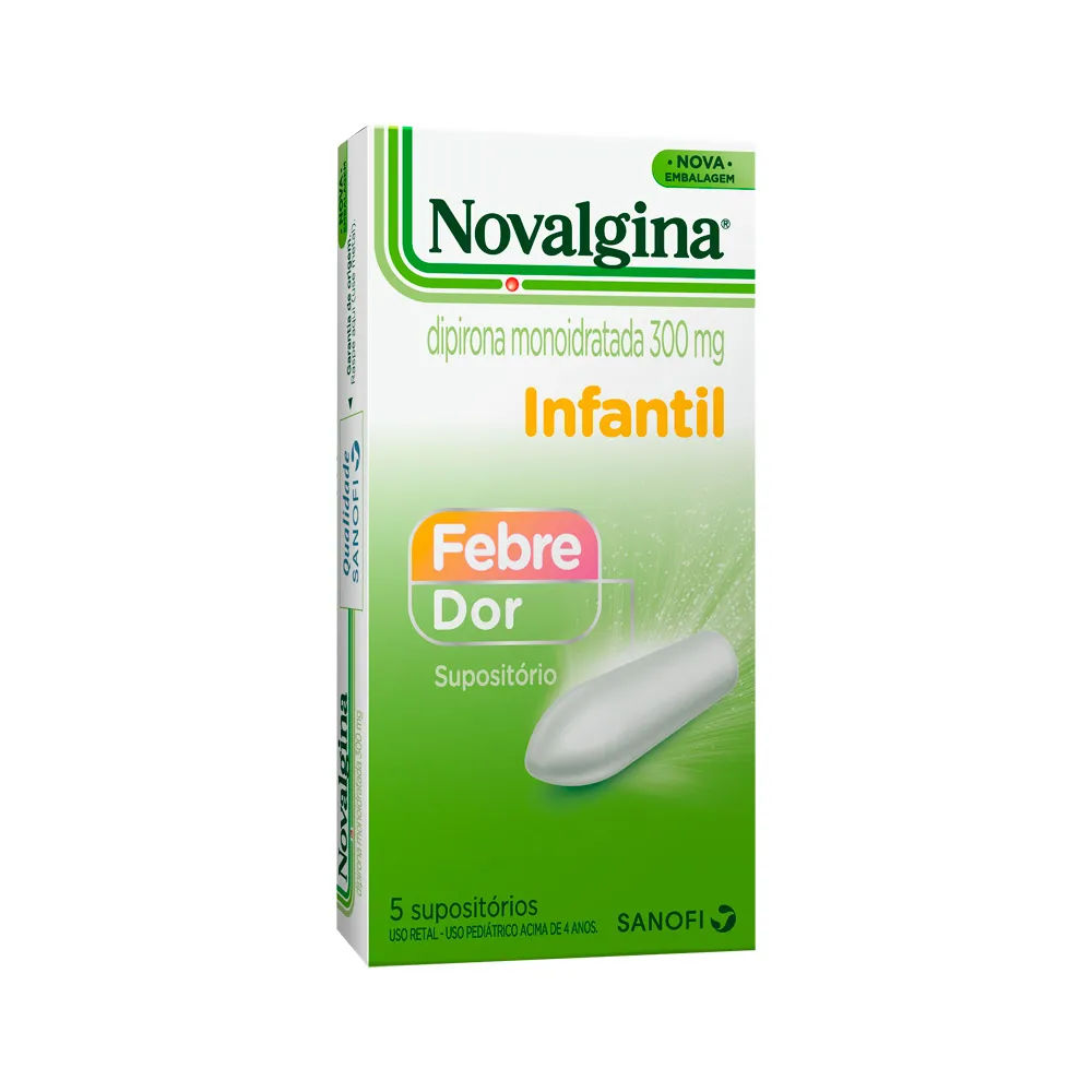 Novalgina Supositório 5 Unidades Dipirona