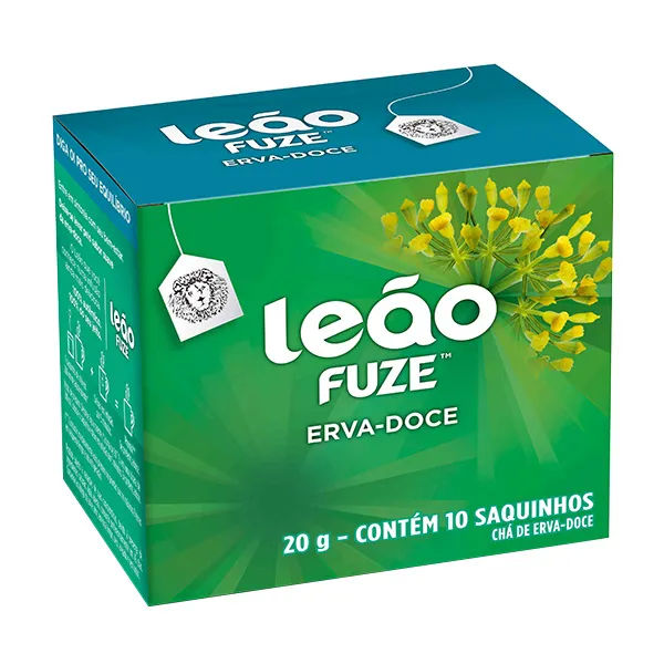 Chá Leão 10 Unidades Erva Doce Nacional