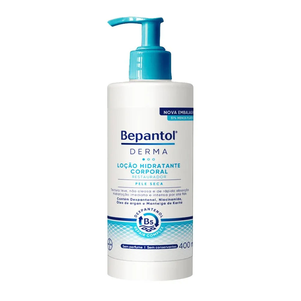 Hidratante Restaurador Bepantol Derma Loção Corporal Diária Pele Seca 400ml