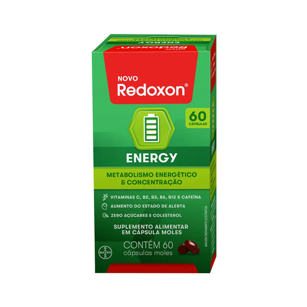 Suplemento Alimentar Redoxon Energy Com 60 Capsulas Bayer