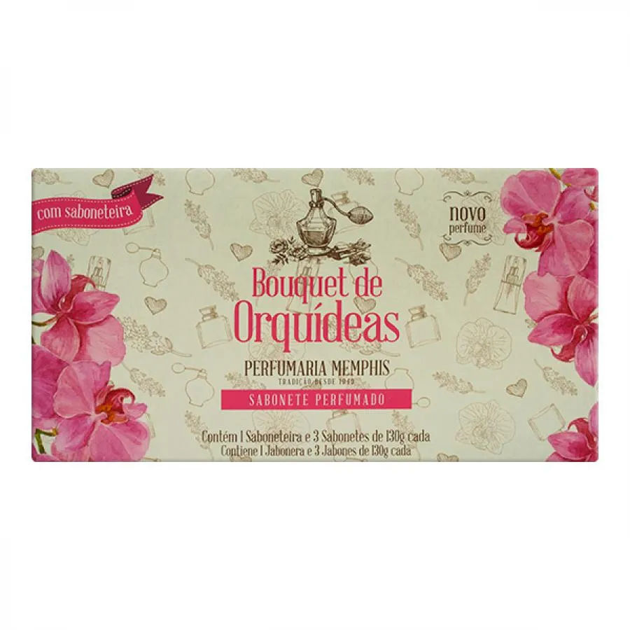 Kit Alma de Flores 390g 3 Sabonetes Alma de Mulher