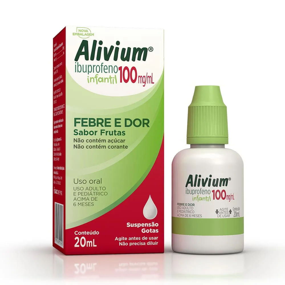 Alivium Infantil Ibuprofeno 100mg/ml Gotas 20ml