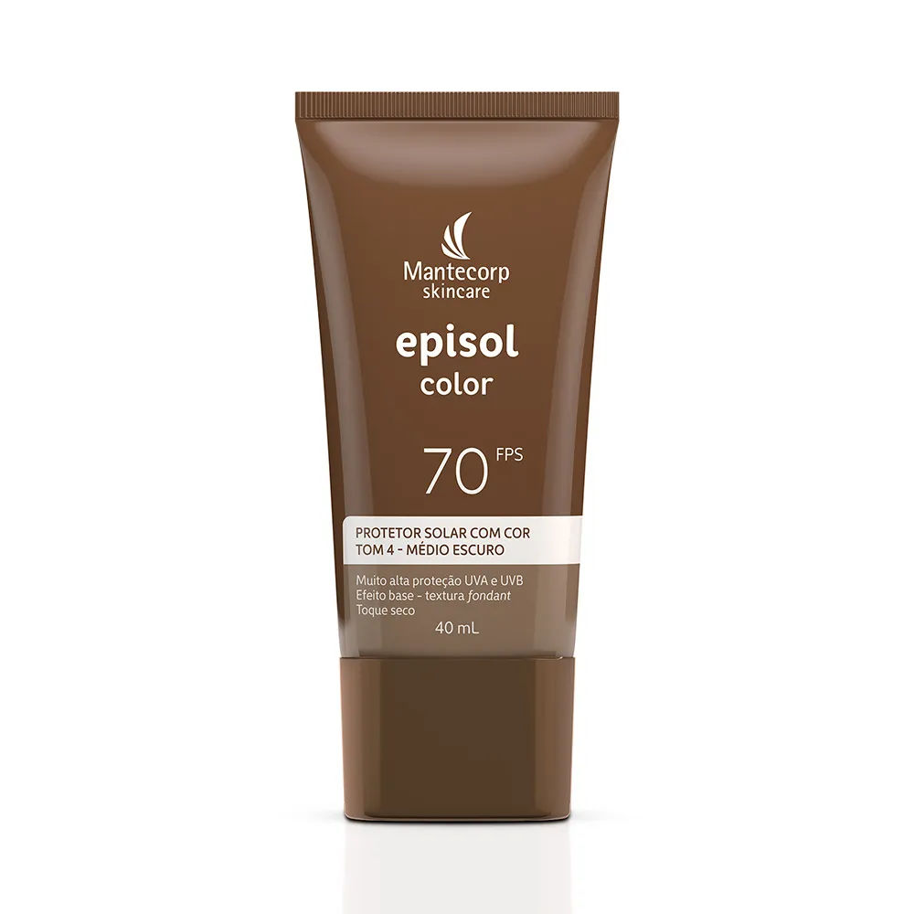Episol Color Protetor Solar 40ml Fps70 Tom 4 Medio Escuro
