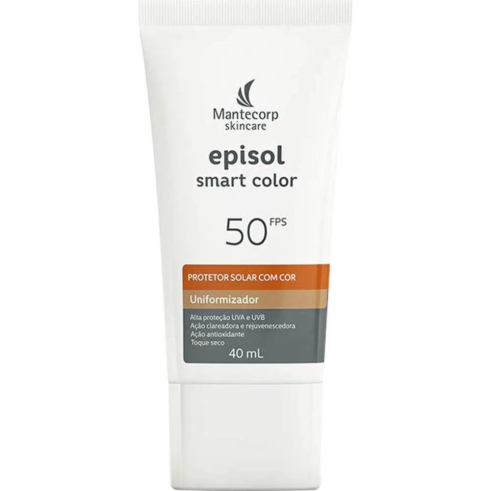 Protetor Solar Facial Episol Smart com Cor FPS50 40ml Mantecorp