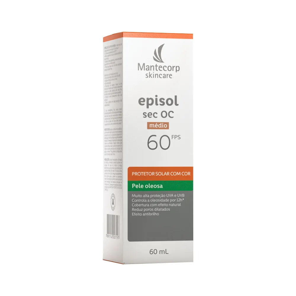Protetor Solar Facial Episol Sec Ocidental Médio FPS 60 60ml