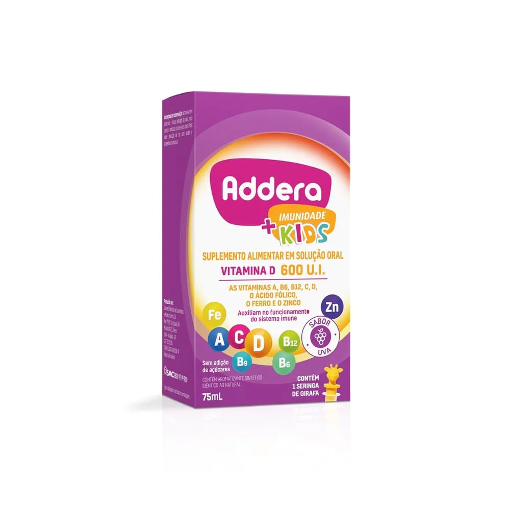 Addera + Imunidade Kids 600UI 75ml Hypera
