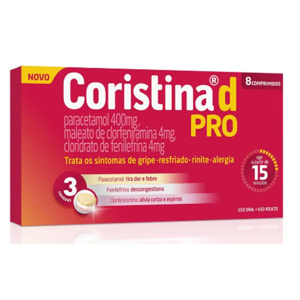 Coristina D Pro 8 Comprimidos Hypera