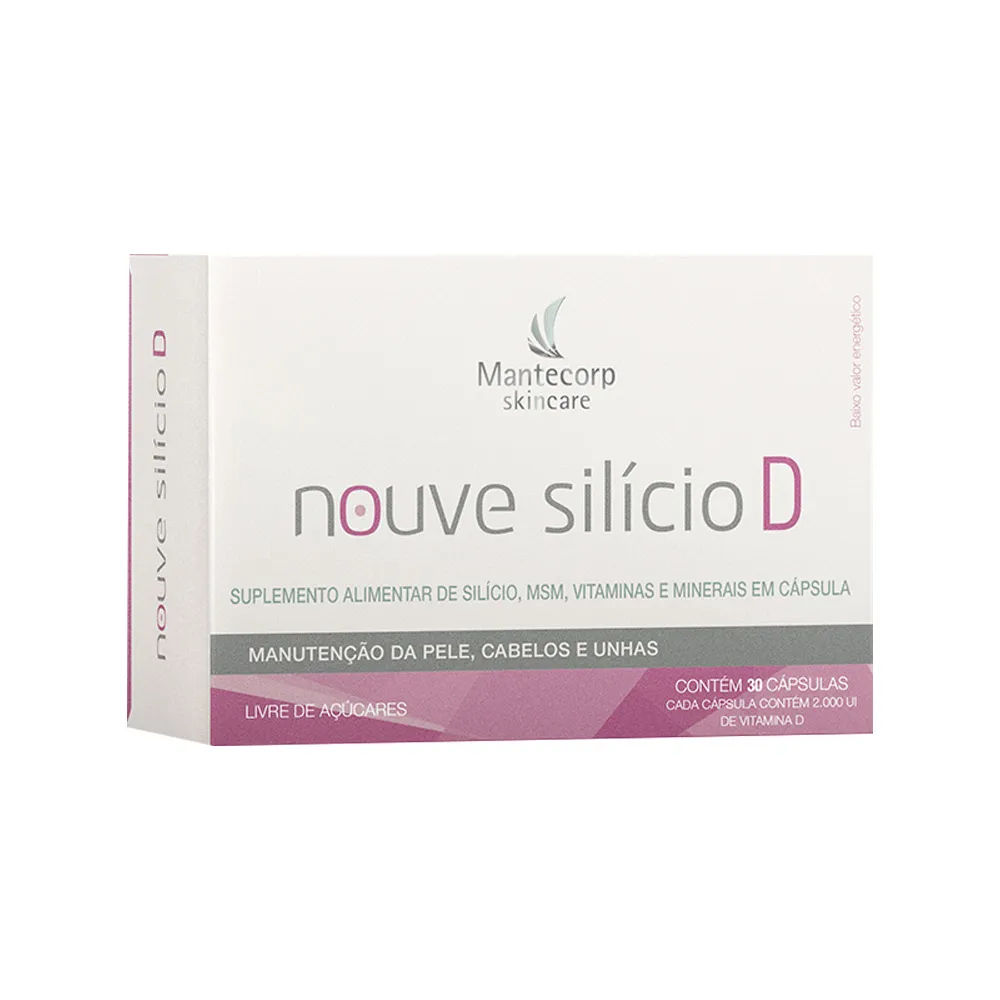 Suplemento Nouve Silício + Vitamina D Mantecorp 30 Cápsulas