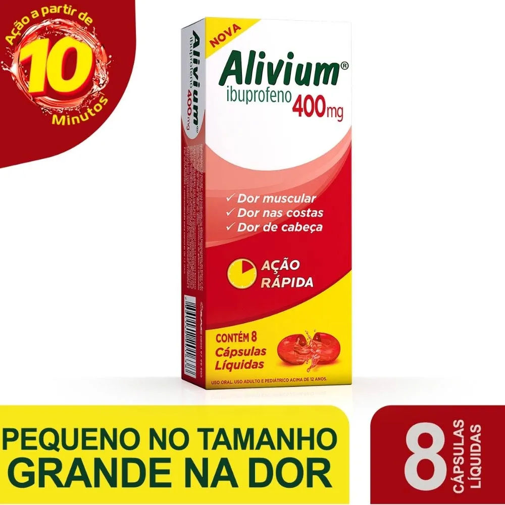 Alivium Mantecorp 400mg 8 Cápsulas