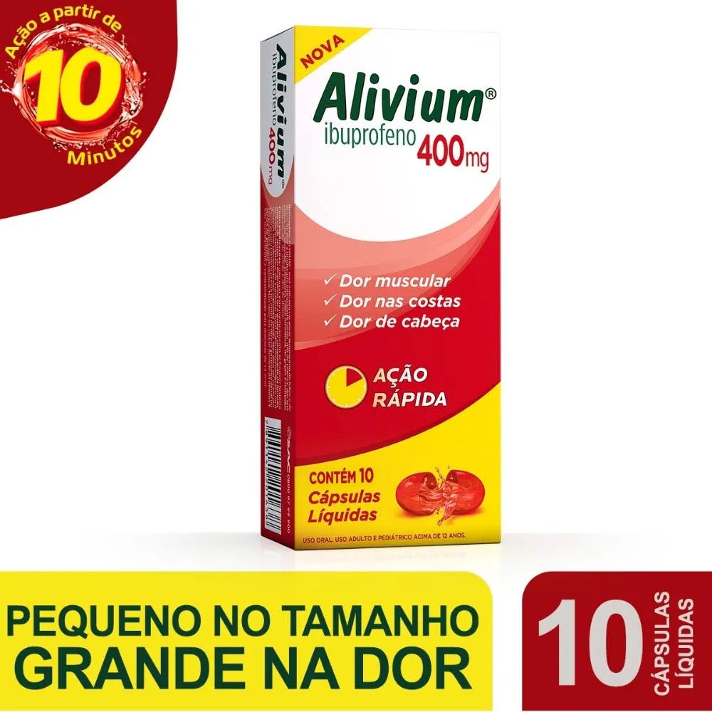 Alivium Mantecorp 400mg 10 Cápsulas