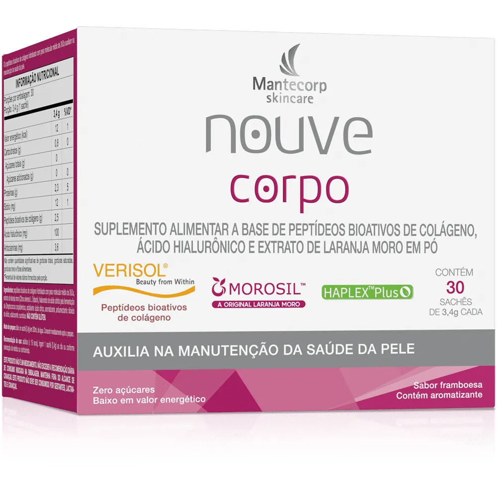 Suplemento Nouve Corpo Morosil Mantecorp 30 Sachês