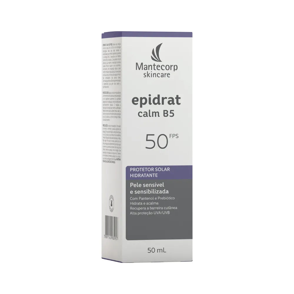 Protetor Solar Hidratante Epidrat Calm B5 FPS50 50ml Mantecorp