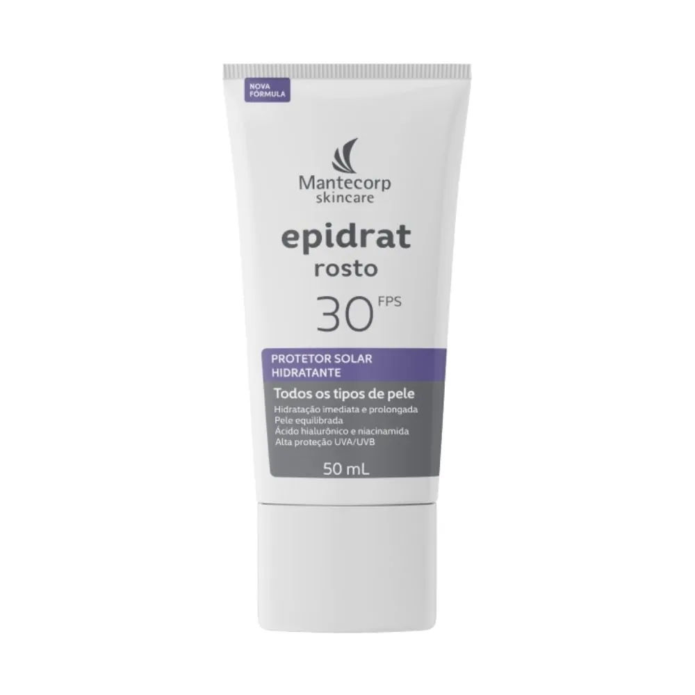 Protetor Solar Facial Hidratante Mantecorp Epidrat Rosto FPS 30 50ml