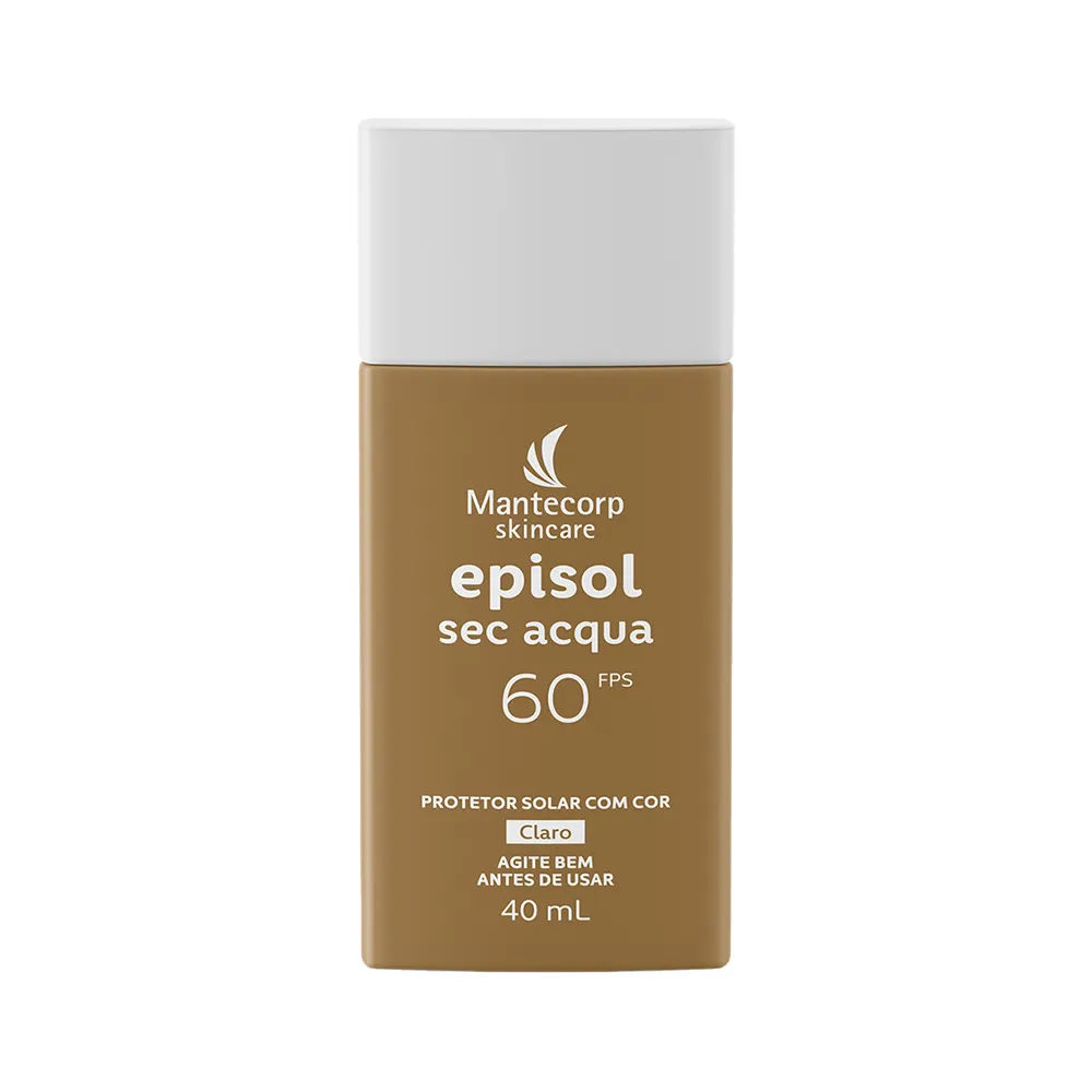 Protetor Solar Facial Episol Sec Acqua Claro FPS60 40ml Mantecorp