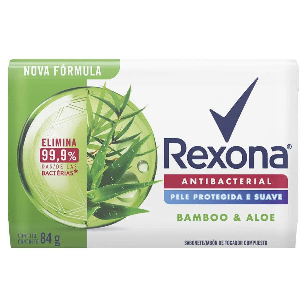 Sabonete em Barra Rexona Antibacteriano Bamboo Fresh 84g
