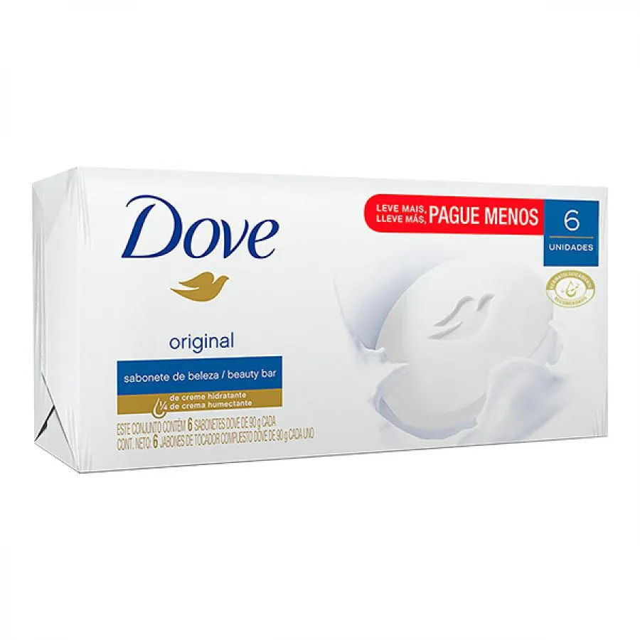 Sabonete em Barra Dove Original 90 g 6 Unidades