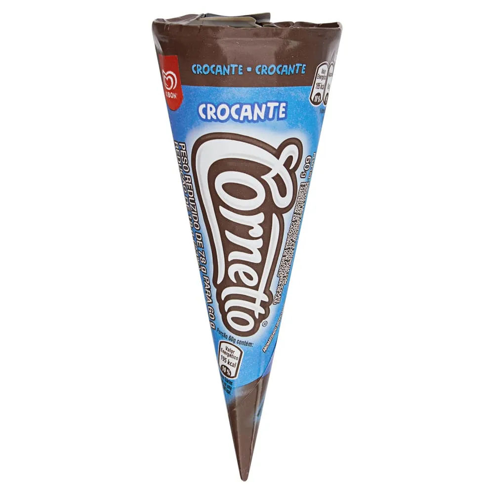 Picolé Kibon Cornetto Crocante 90ml