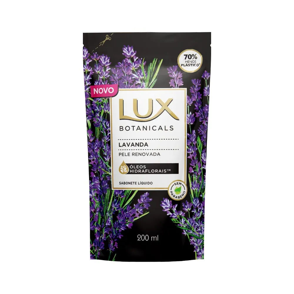 Refil Sabonete Líquido Lux Botanicals Lavanda 200ml