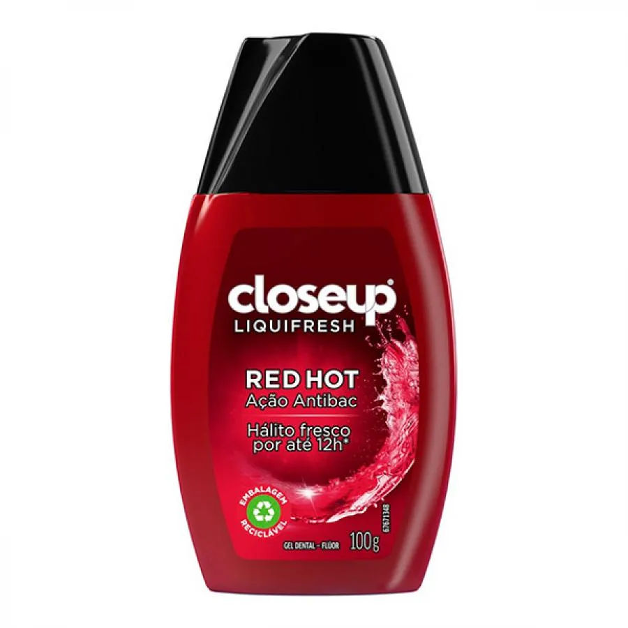 Creme Dental em Gel Close Up Liquifresh Red Hot 100 GR