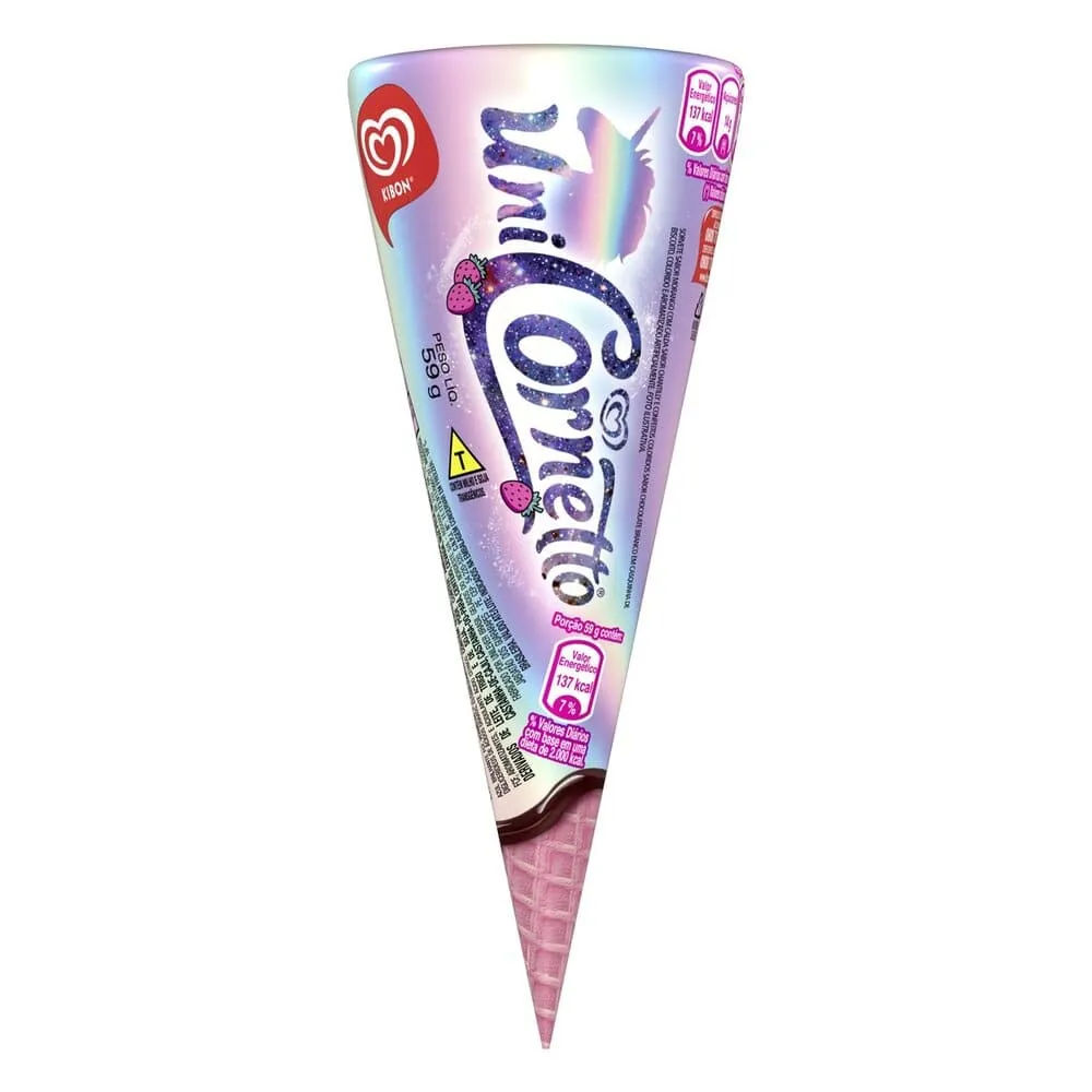 Picolé Kibon Cornetto Unicorntetto 90ml