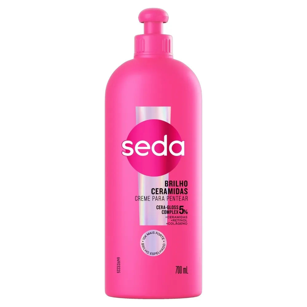 Creme Para Pentear Seda Brilho Ceramidas 700ml