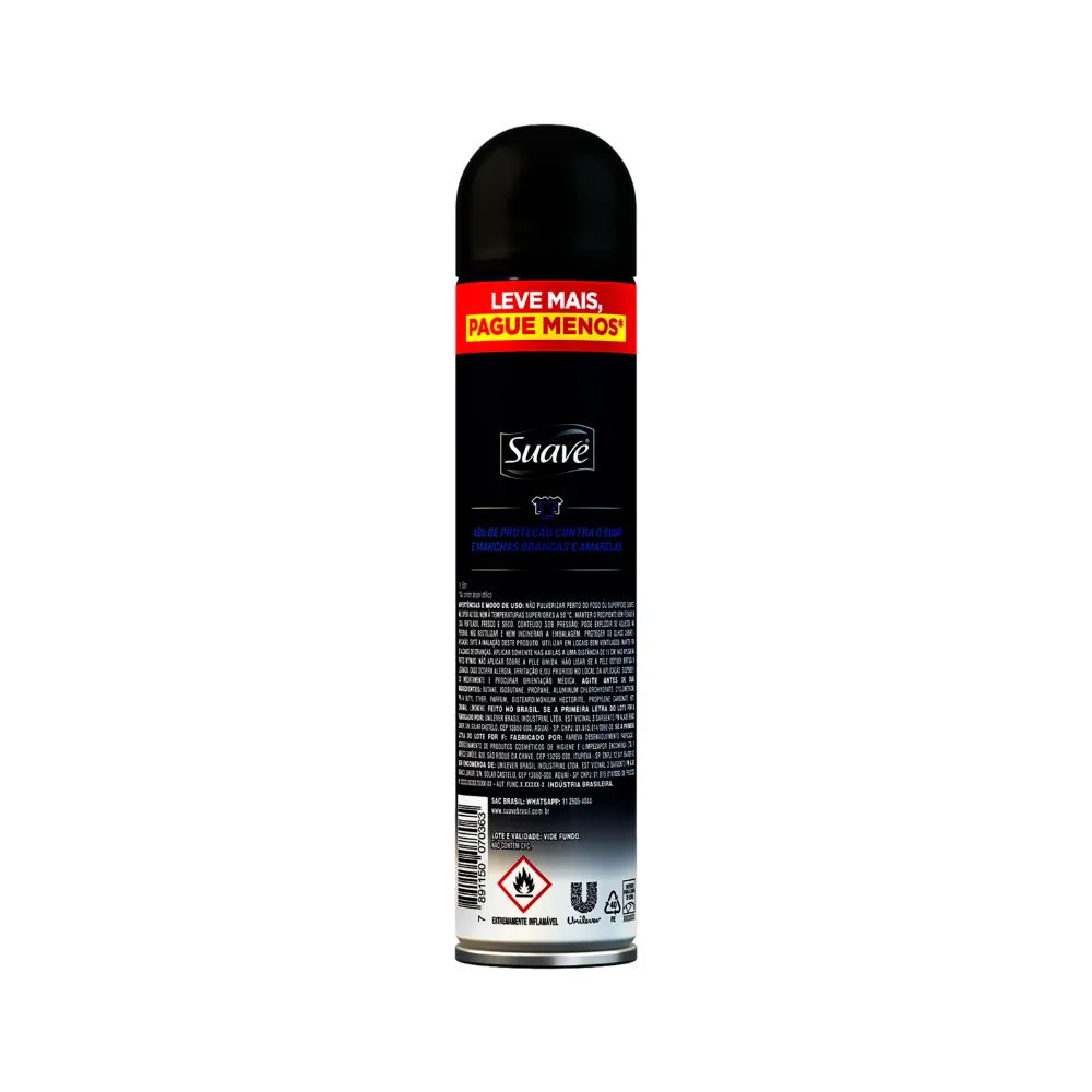 Desodorante Suave Masculino 200ml Leve + Pague - Aerossol Invisivel  Especial