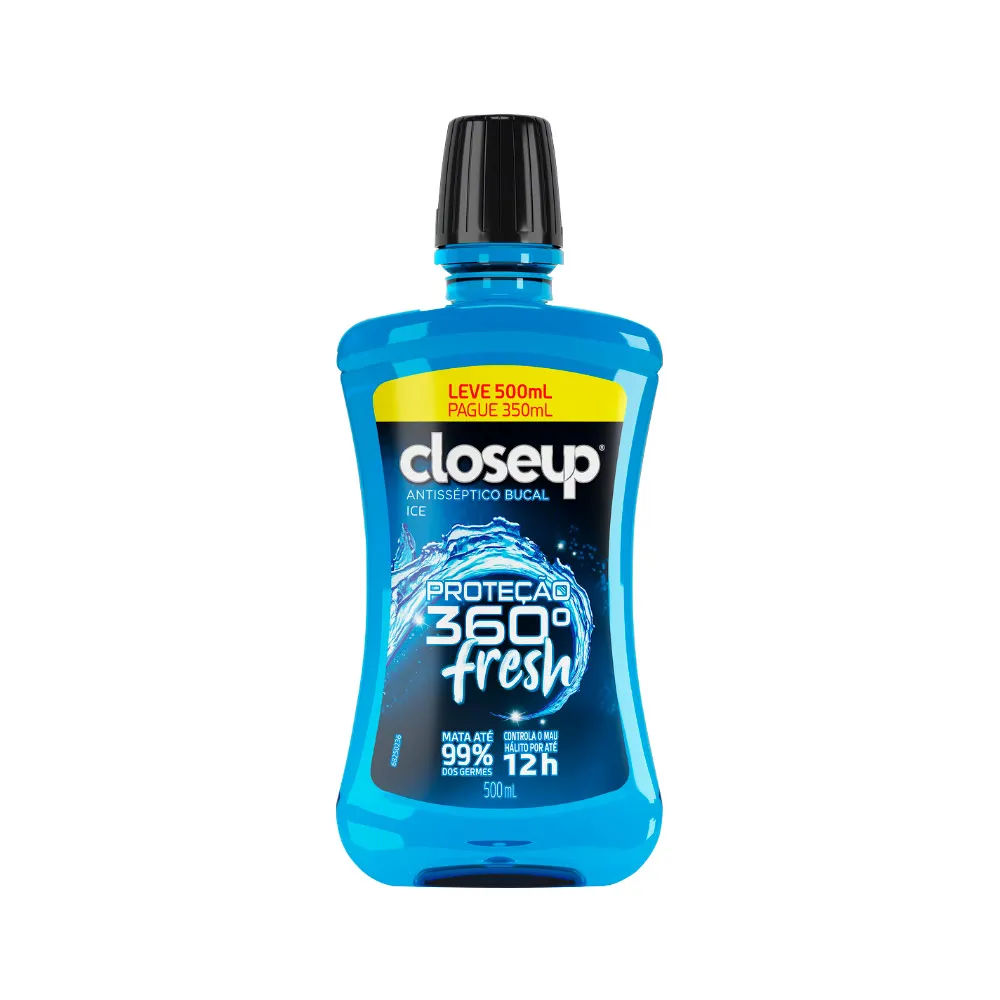 Antisséptico Bucal Close Up Ice com Álcool 500ml