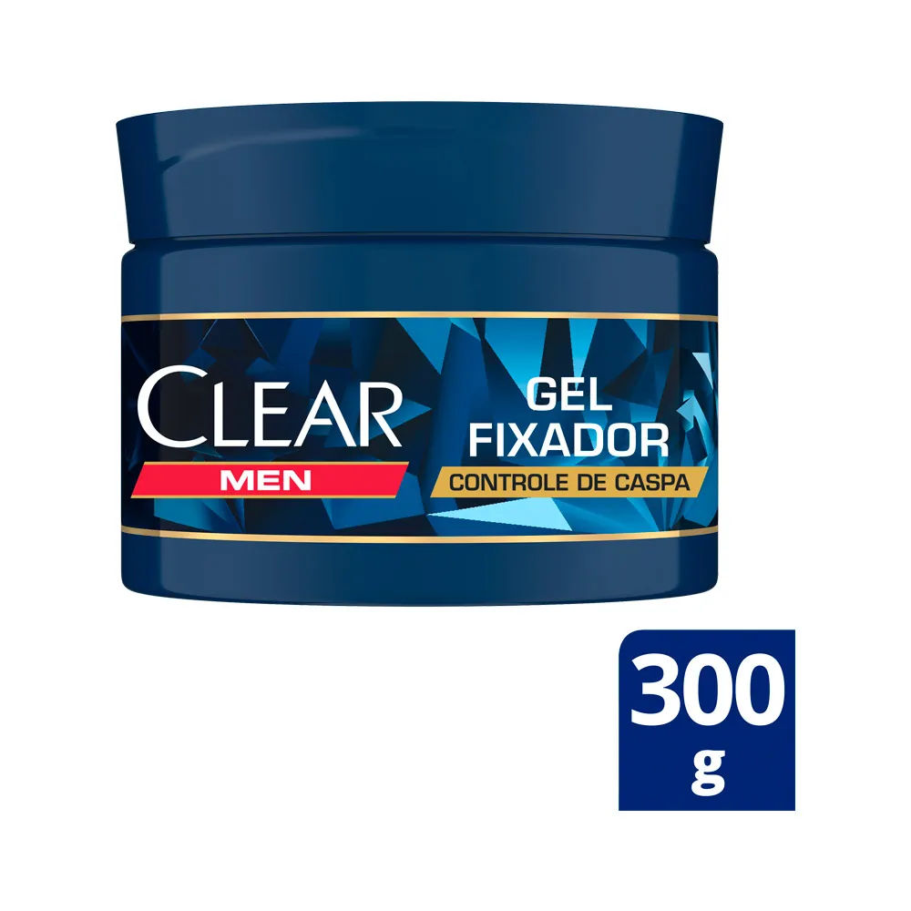 Gel Fixador Clear Men Controle de Caspa 300g
