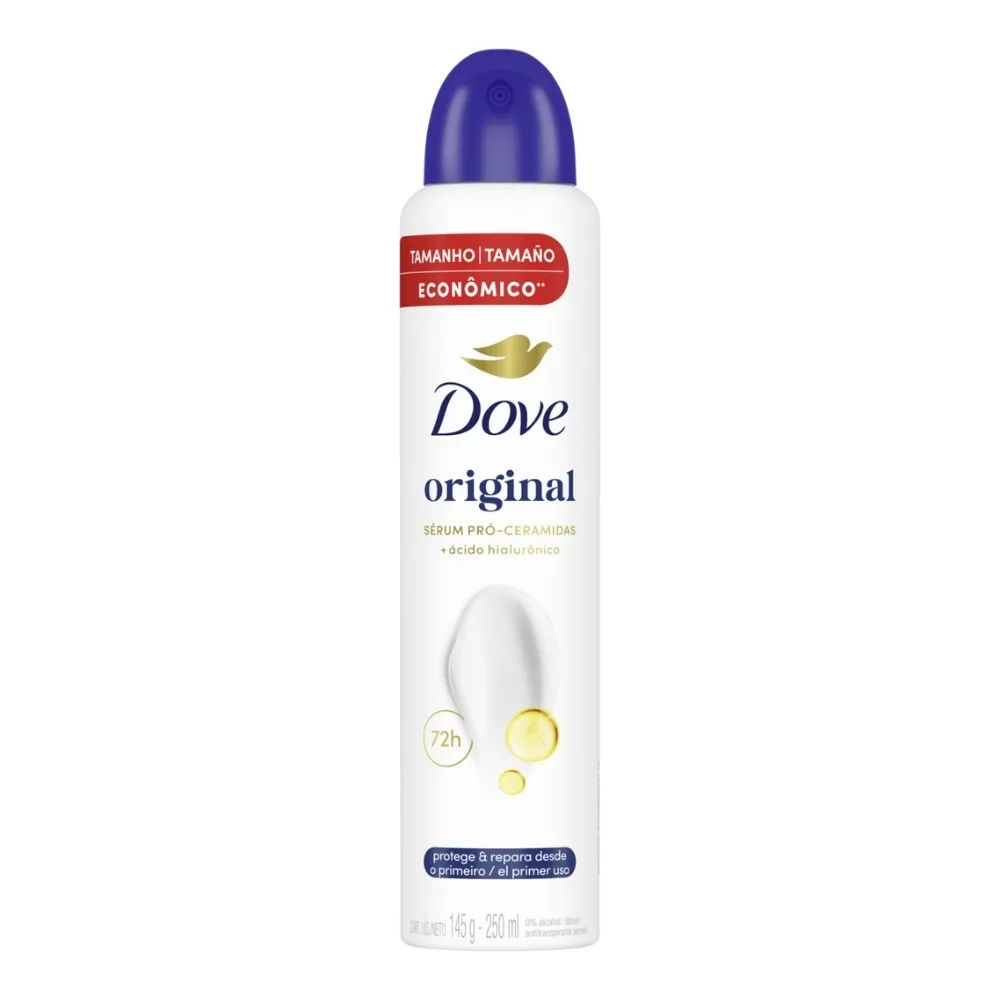 Desodorante Antitranspirante Aerossol Dove Original 250ml