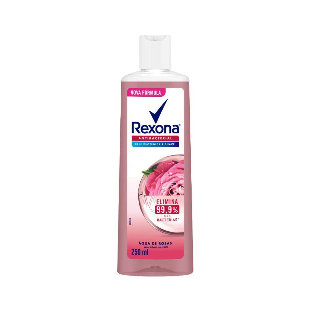 Sabonete Rexona Liquido 250ml Agua De Rosas