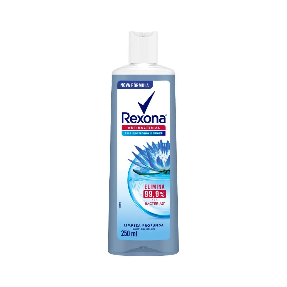 Sabonete Líquido Rexona Antibacterial Limpeza Profunda 250ml