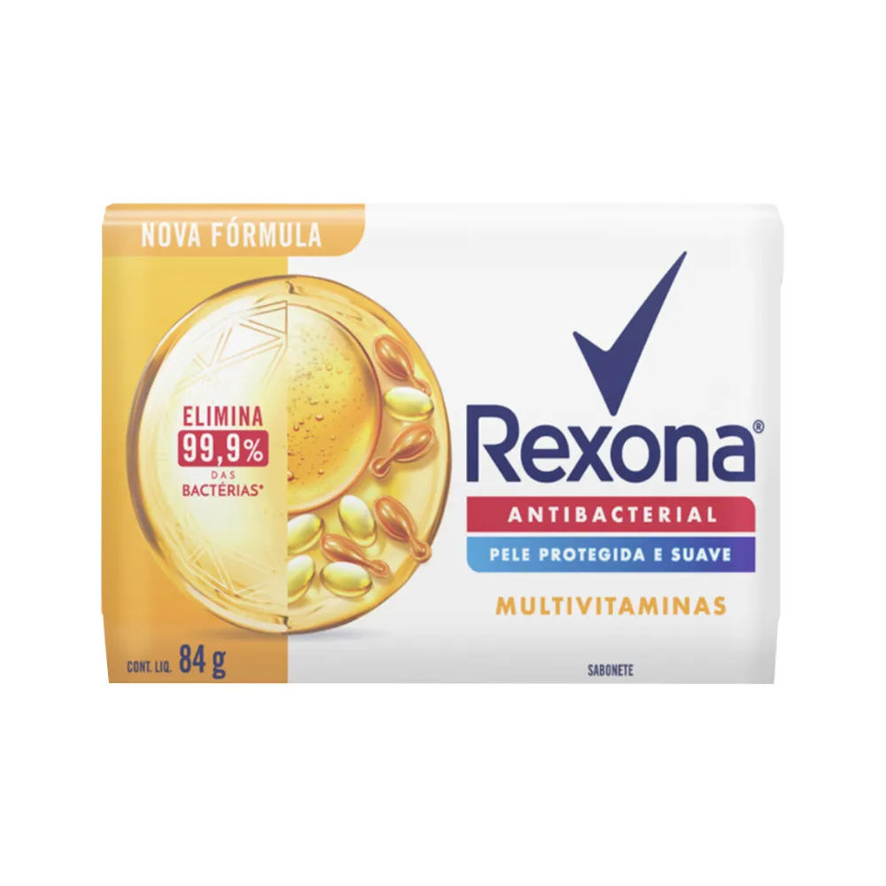 Sabonete em Barra Rexona Antibacterial Multivitaminas 84g