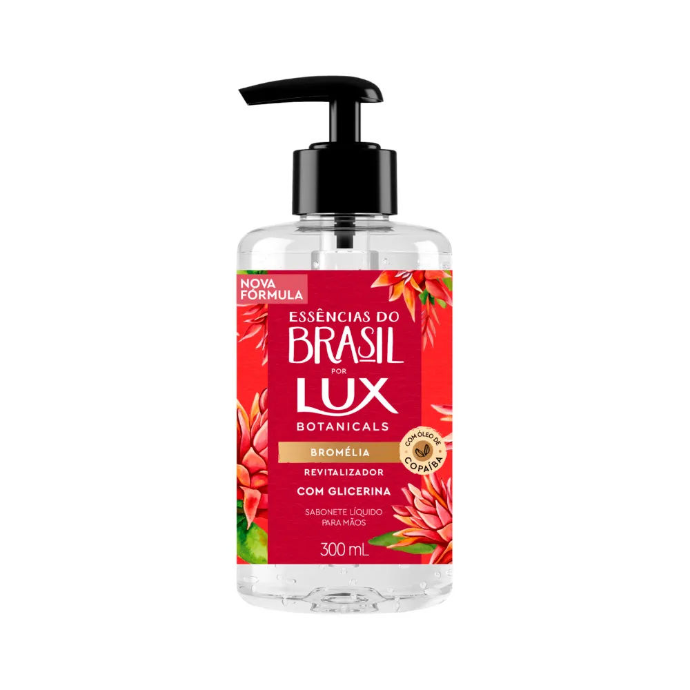 Sabonete Liquido Lux Essências do Brasil Bromélia Para Mãos 300ml