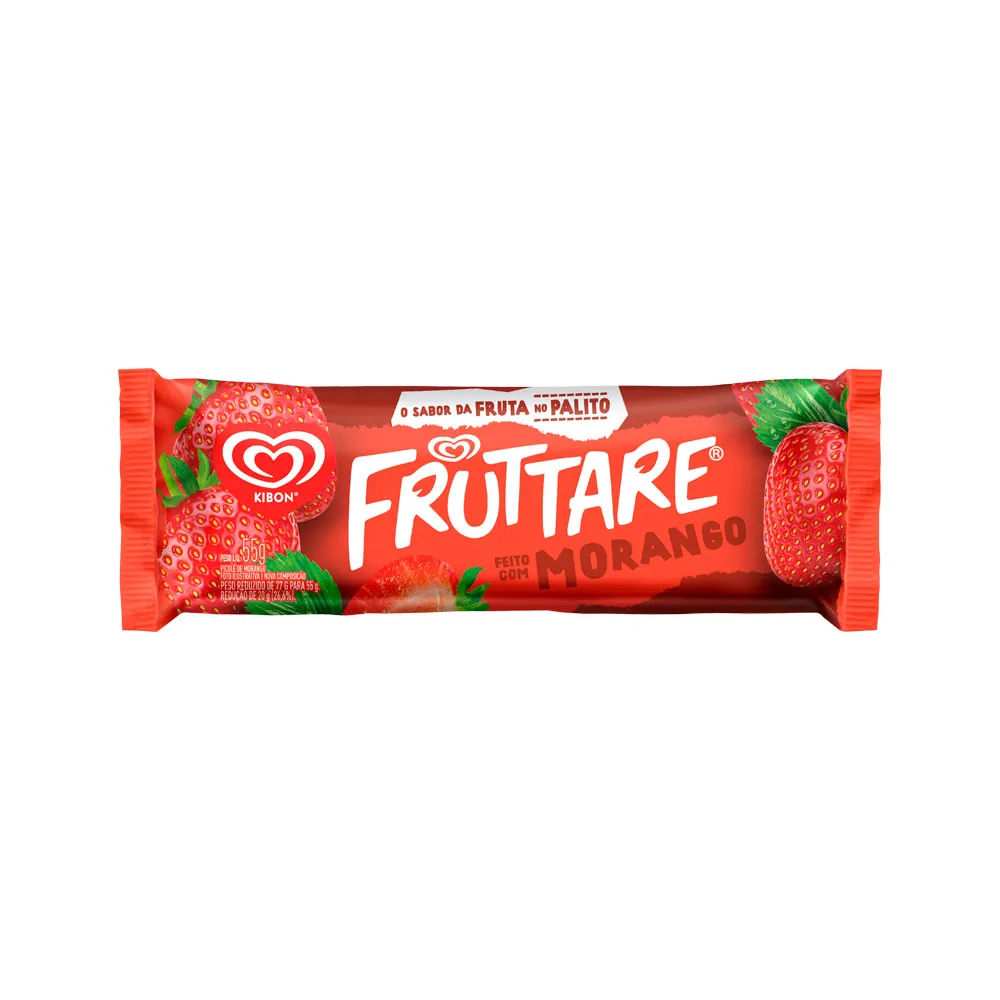 Picolé Kibon Fruttare Morango 53ml