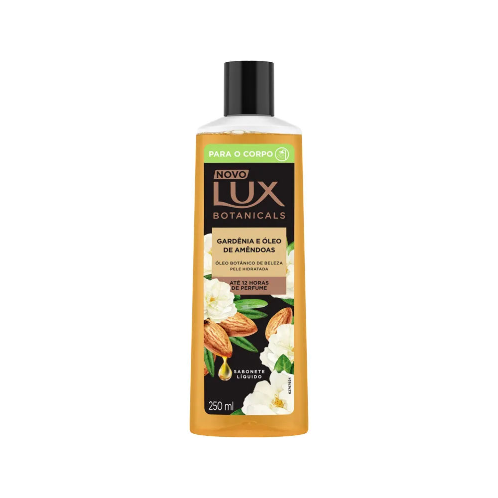 Sabonete Liquido Corporal Lux Botanicals Gardênia e Óleo de Amêndoas 250ml