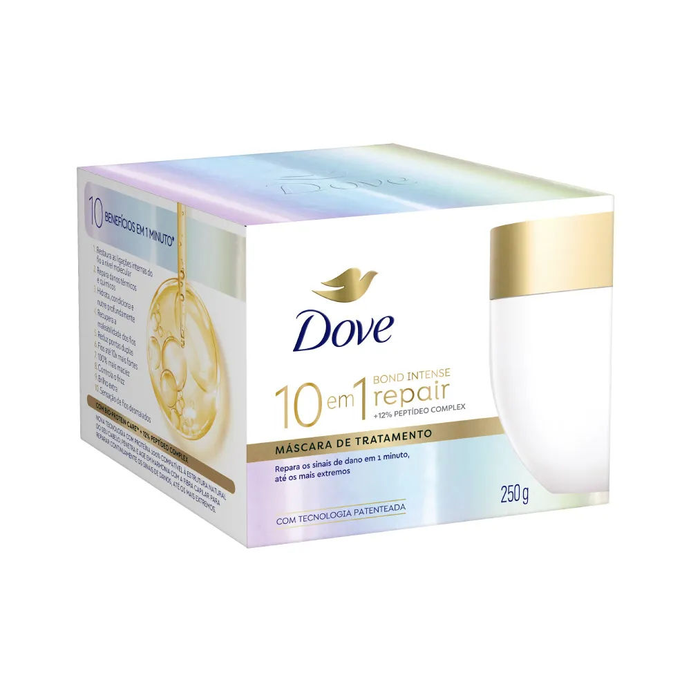 Máscara de Tratamento Dove 10 em 1 Bond Intense Repair 250g
