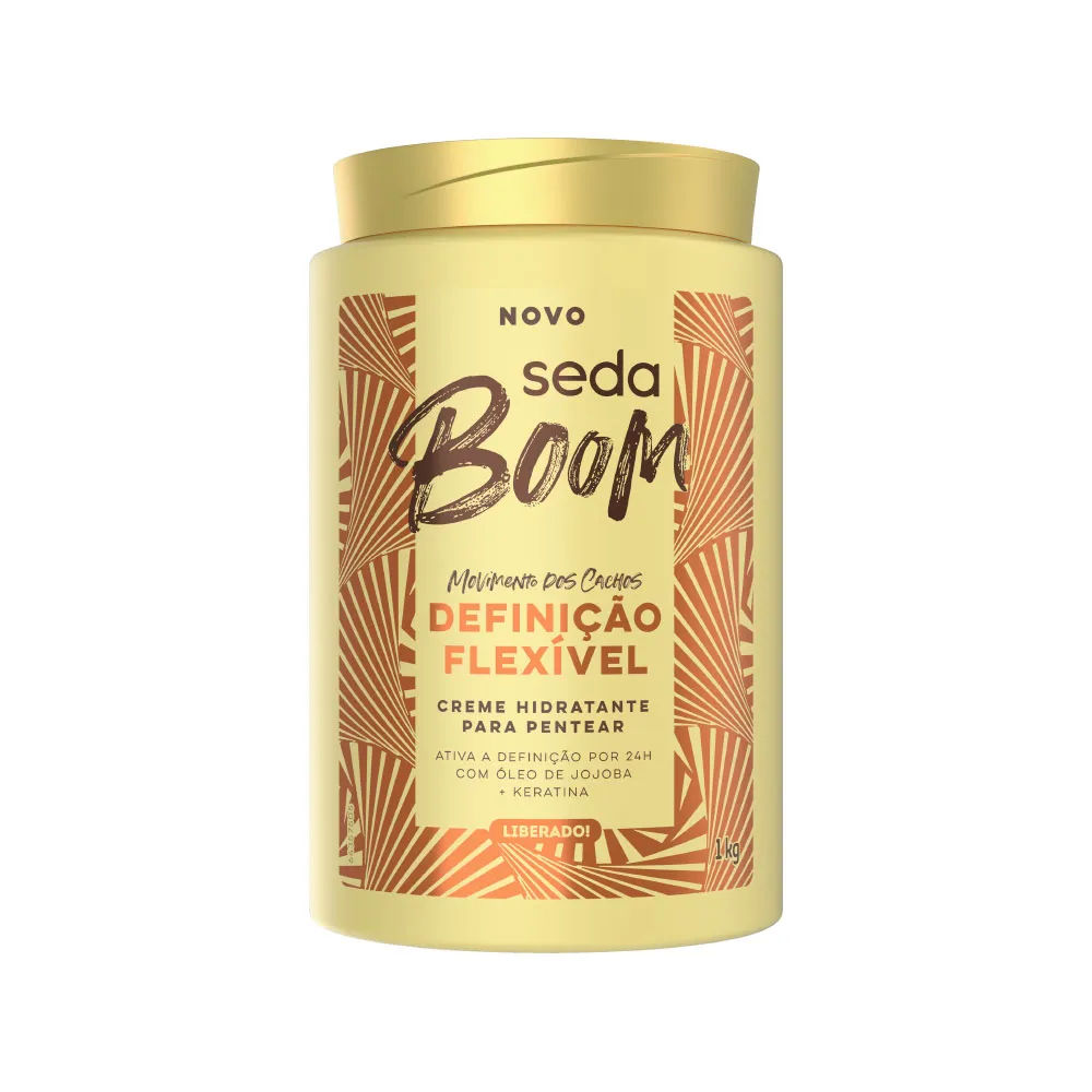 Creme Para Pentear Seda Boom 1kg Definicao Flexivel