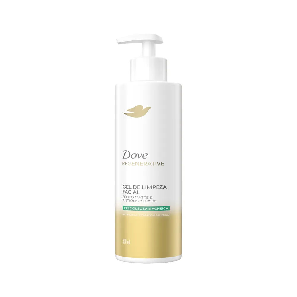 Gel de Limpeza Facial Dove Regenerative Efeito Matte & Antioleosidade 300ml