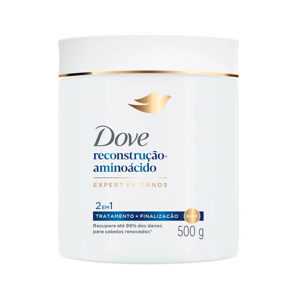 Máscara de Tratamento Dove 2 em 1 Reconstrução + Aminoácido 500g