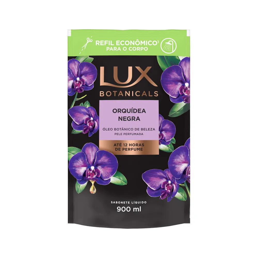 Sabonete Liquido Lux Botanicals Orquidea Negra Refil 900ml