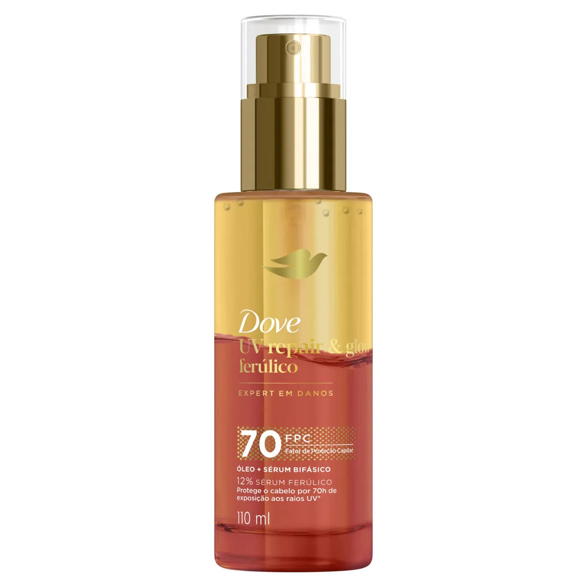 Dove Óleo + Sérum Bifásico UV Repair & Glow + Ferúlico 110ml