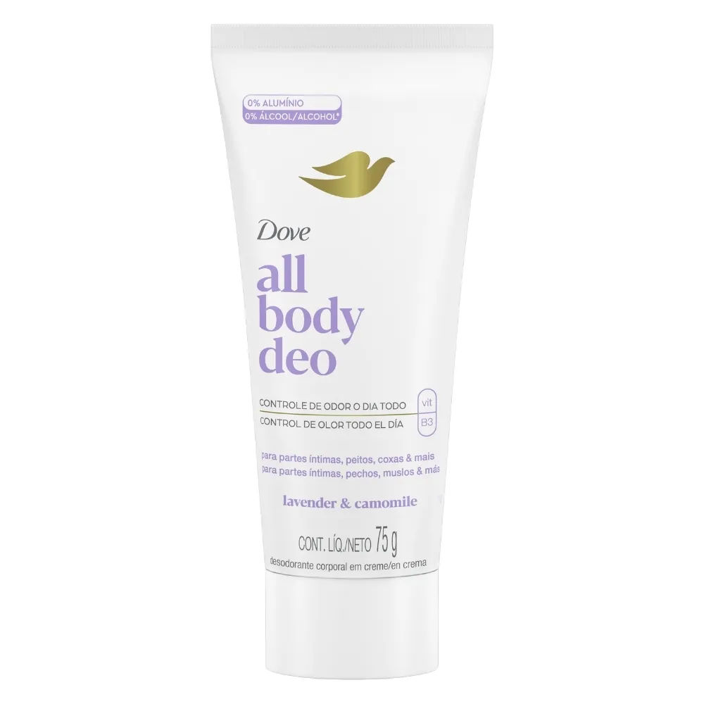 Desodorante Antitranspirante Creme Dove All Body Lavanda & Camomila 75g
