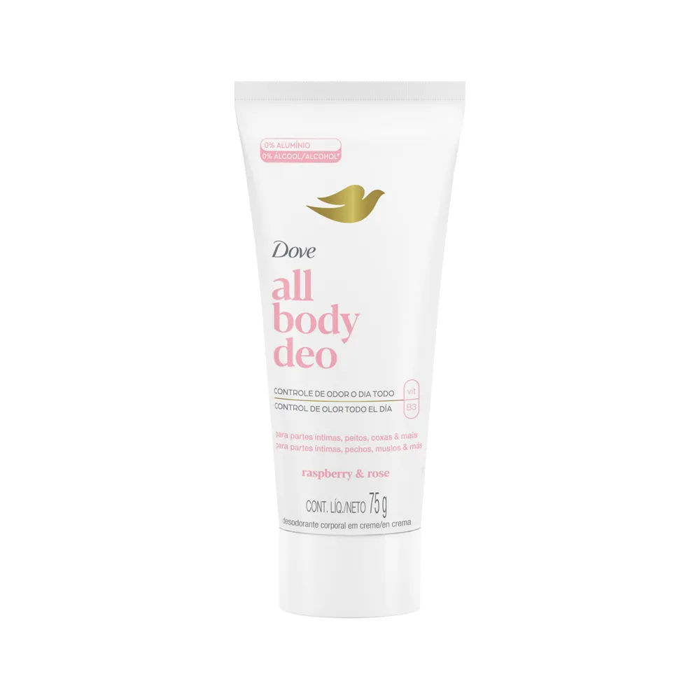 Desodorante Antitranspirante Creme Dove All Body Framboesa 75g