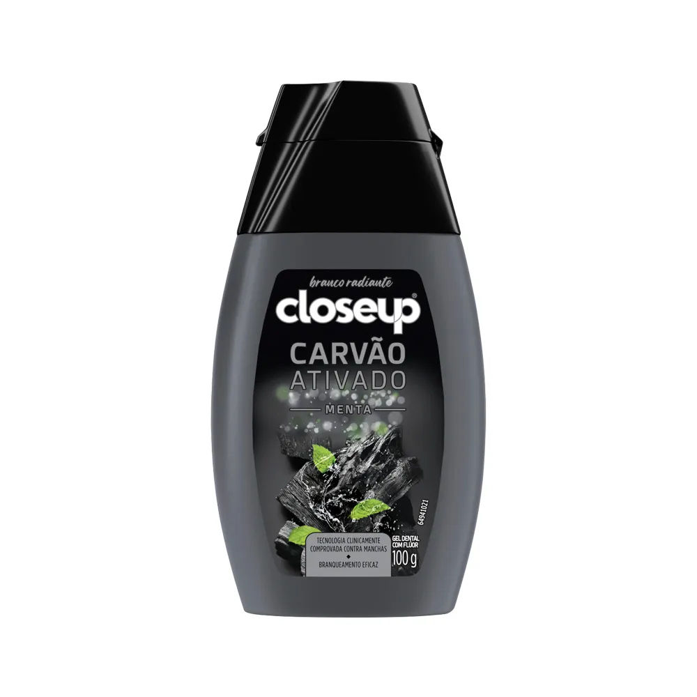 Gel Dental Closeup Carvão Ativado Menta 100g